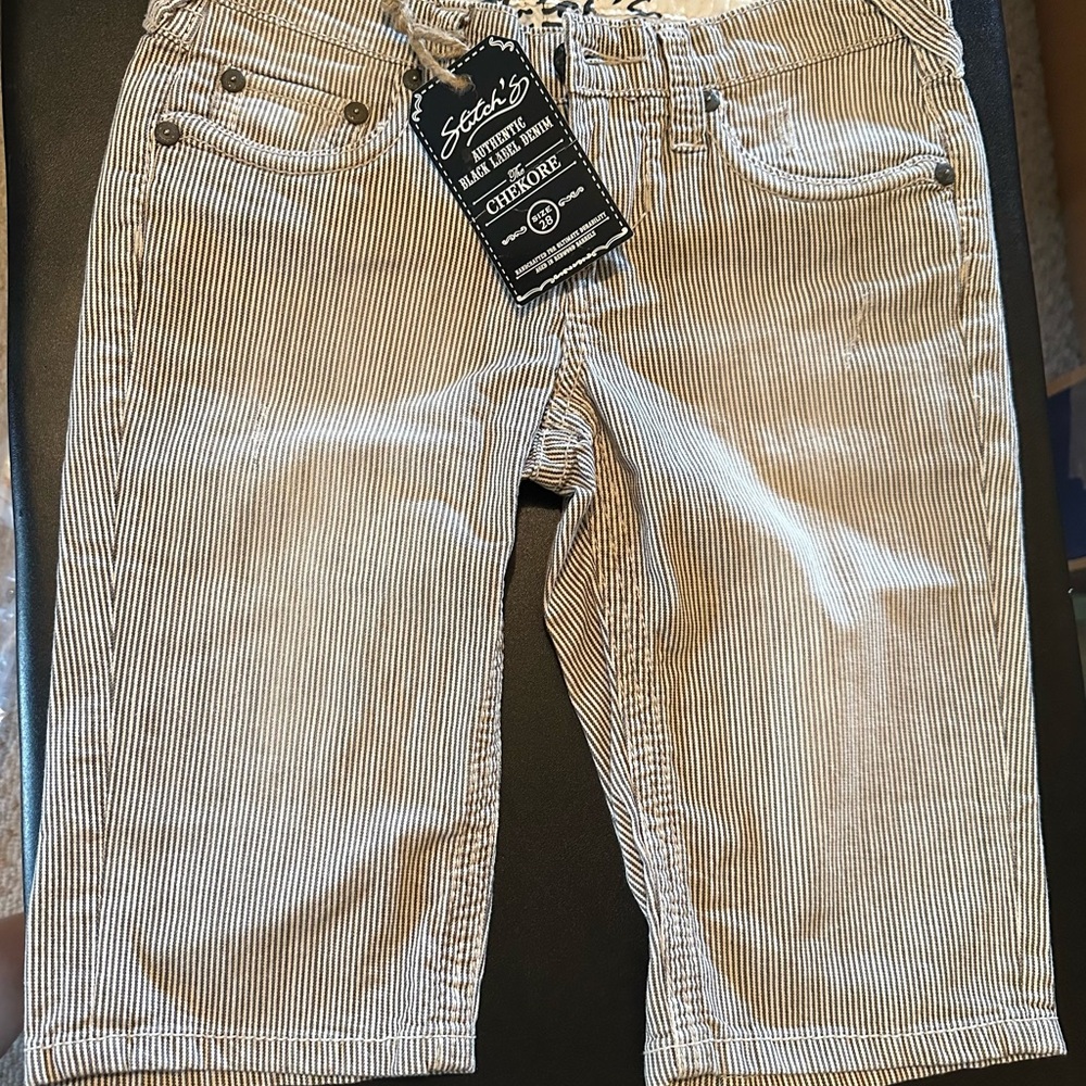 Stitches Checore Pinstripe Shorts